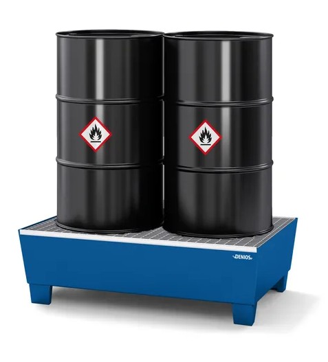 Lovilna- prestrezna posoda iz jekla za 2 sod | pocinkana rešetka