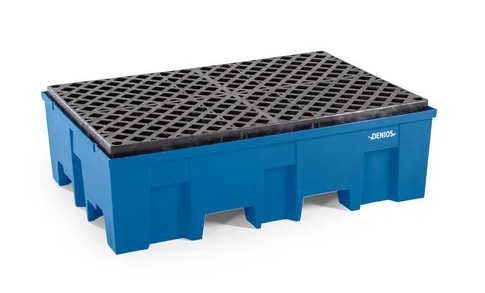 [328287] Lovilna-prestrezna posoda iz polietilena (PE) | 2x 200 l soda | z mrežo