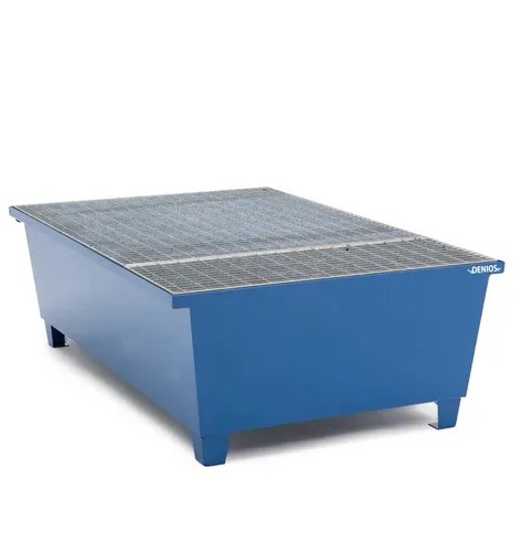 [328455] Lovilna- prestrezna posoda iz jekla za 1 IBC 600 litrov | s polnilnim prostorom