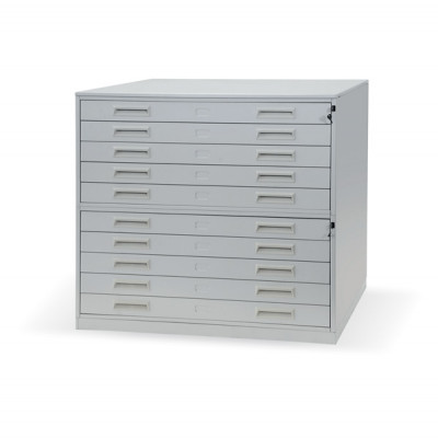 [D7285] Modularna omara za večje dokumente in načrte | 10x predali | 960x1250x870 mm | D7285