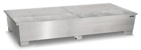 [328461] Pro line Lovilna- prestrezna posoda INOX | 2 IBC | galvanizirana rešetka